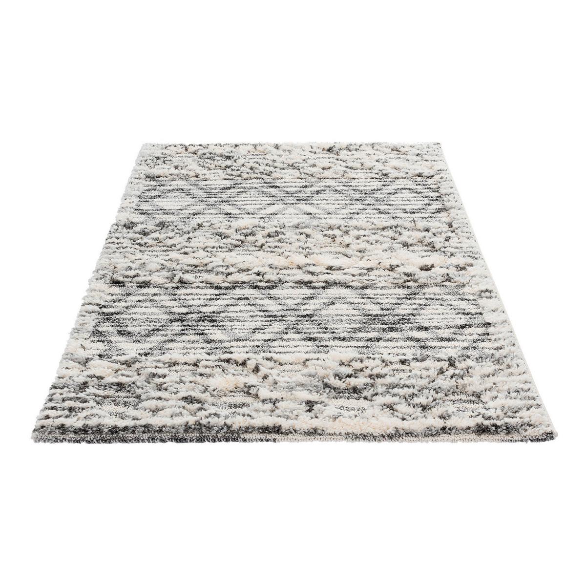 Webteppich Grau/Beige Bahama 80x150 cm - Beige/Grau, KONVENTIONELL, Textil (80/150cm)