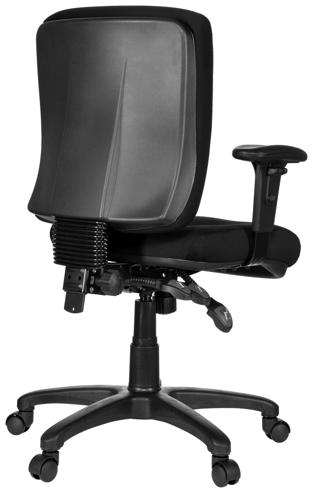 Bürostuhl Zenit Base Schwarz Bis 120 Kg - Schwarz, Basics, Kunststoff/Textil (56/114/45cm) - MID.YOU