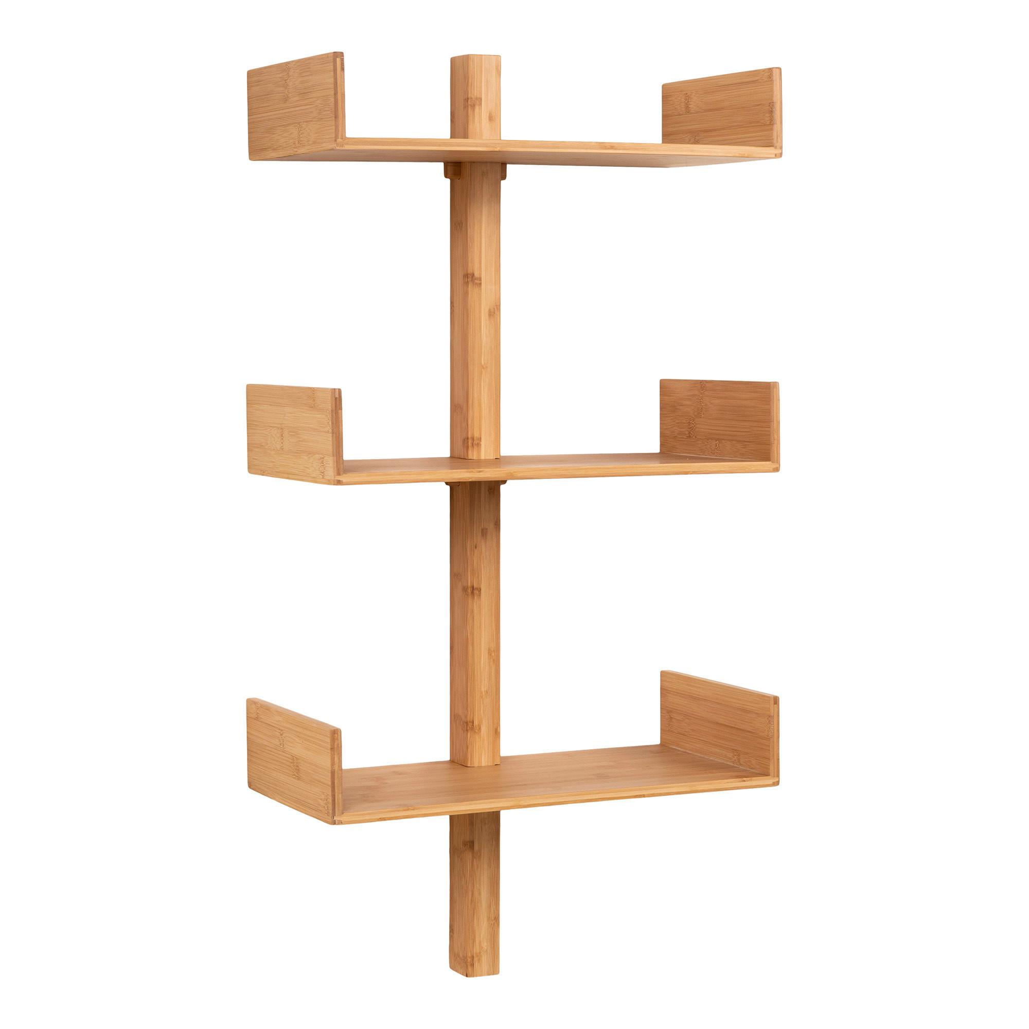 Dekowandregal Villa Naturfarben B: 50 Cm - Naturfarben, Basics, Holz (50/102/25cm)