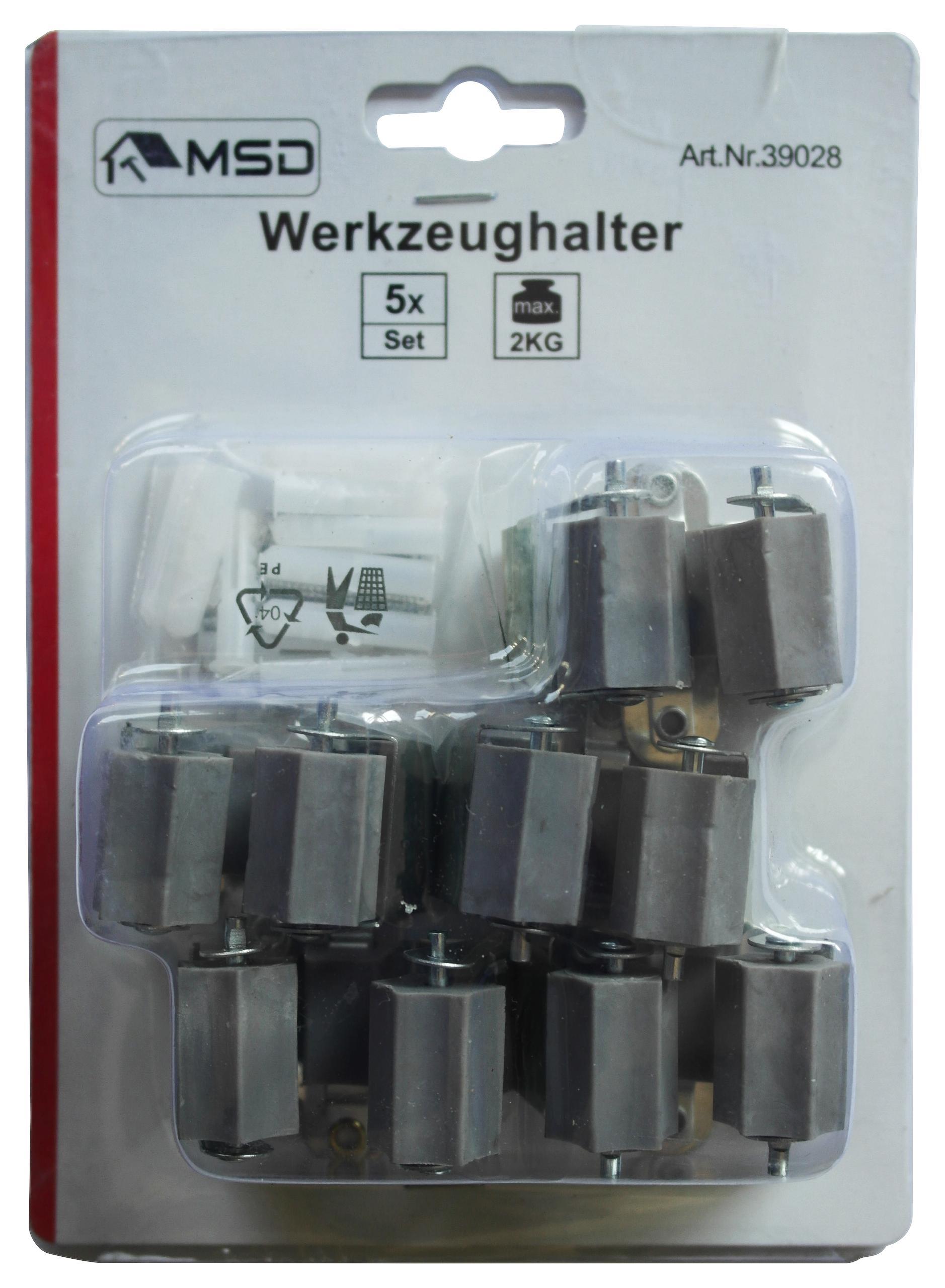 Gerätehalter 39028 - Silberfarben/Grau, Basics, Kunststoff/Metall