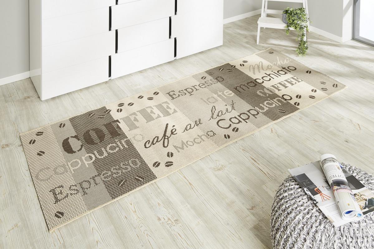 Konyhai Futószőnyeg Coffee Kb. 80/200cm - bézs/barna, Basics, textil (80/200cm) - James Wood