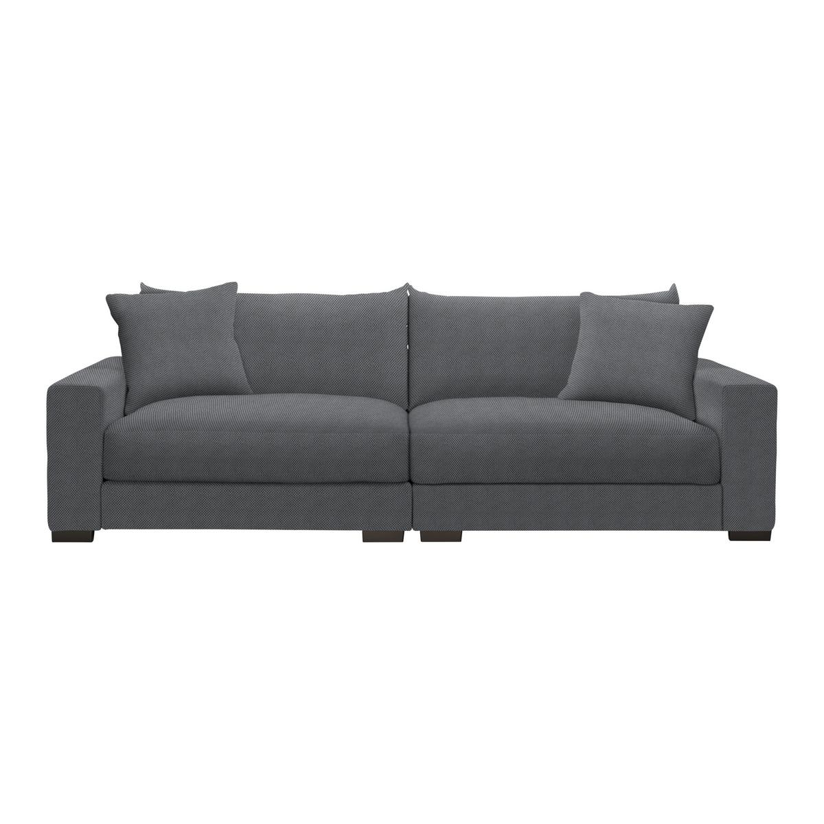 Mega pohovka PEDRO 1200, tmavě šedá - tmavě šedá, Moderní, kov/dřevo (261/83/124cm) - Mömax