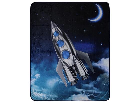 Kuscheldecke Rakete - Blau, Textil (130/160cm) Kuscheldecke Rakete - Blau, Textil (130/160cm)