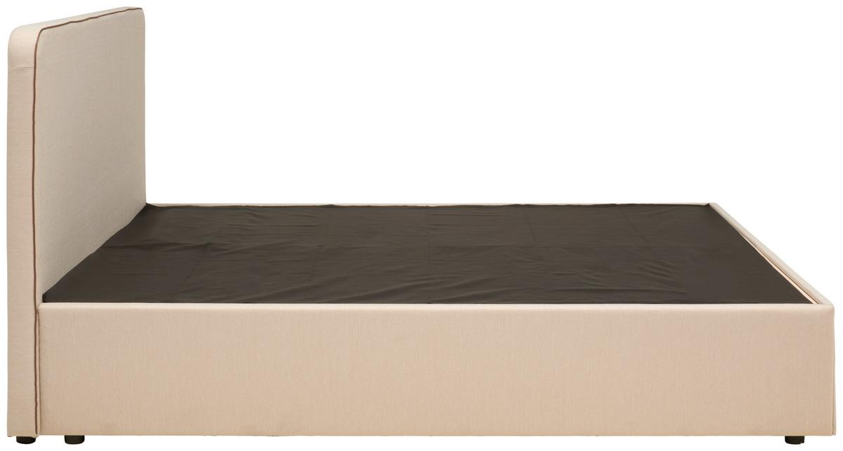 Boxspringbett Mit Topper 180x200 Cm Anton Beige - Beige, KONVENTIONELL, Holz/Textil (180/200cm) - P & B