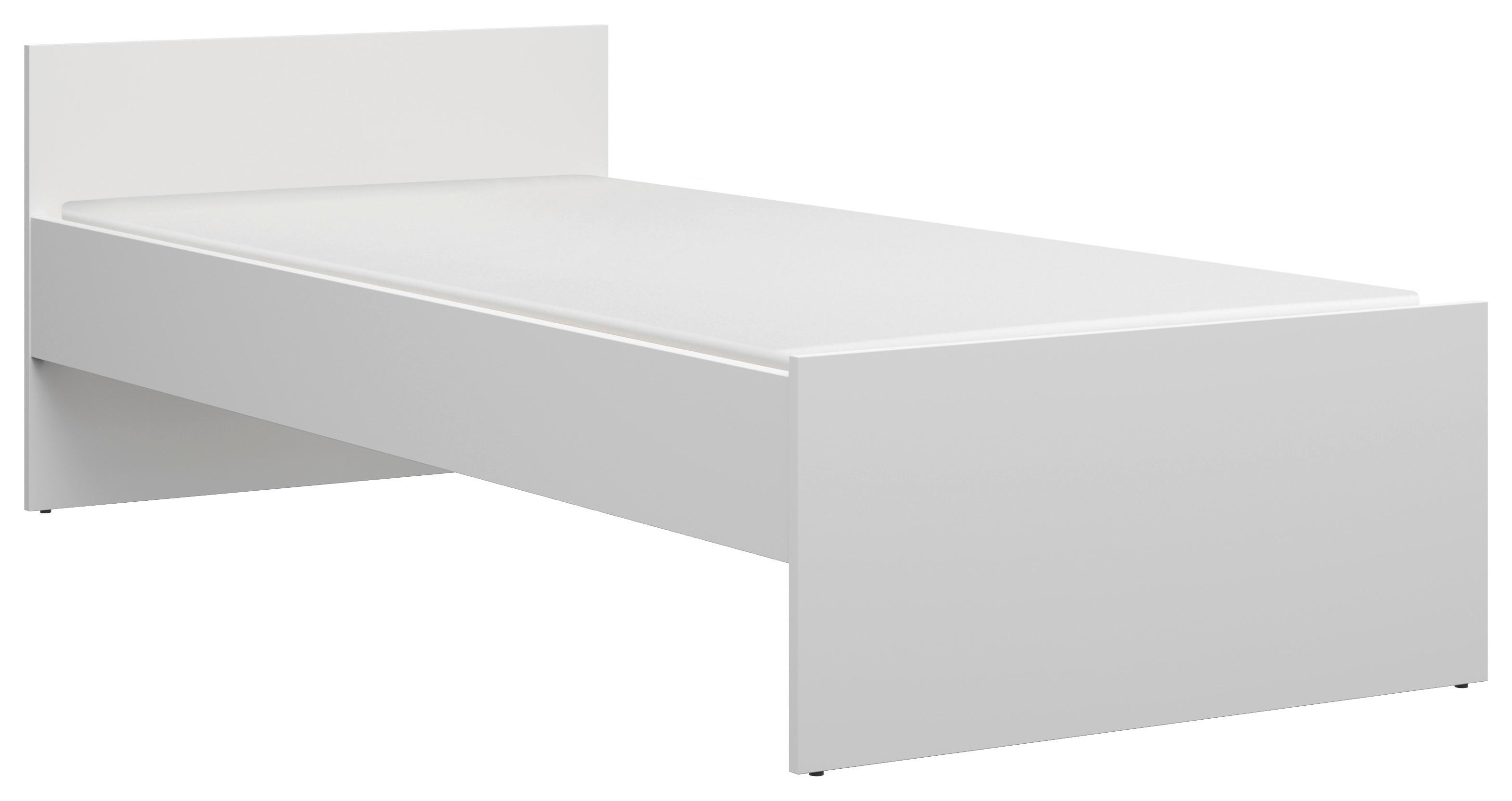 Bett Nepo Plus - Weiß, MODERN, Holz/Holzwerkstoff (90/200cm) - MID.YOU