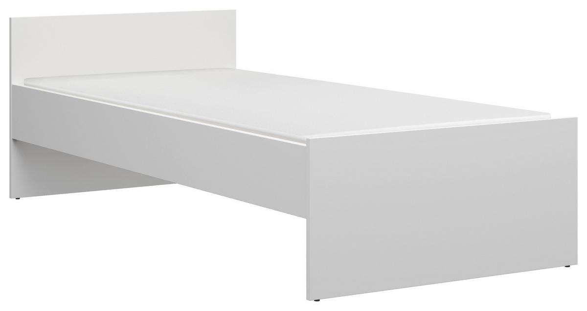 Bett Nepo Plus - Weiß, MODERN, Holz/Holzwerkstoff (90/200cm) - MID.YOU