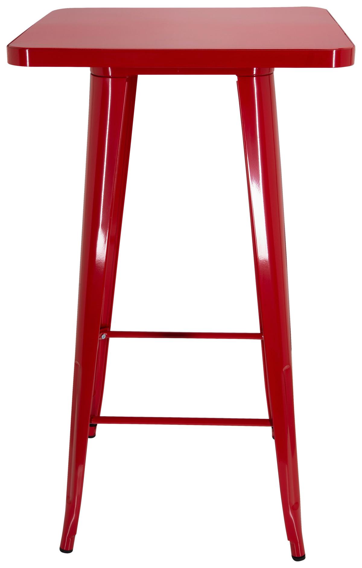 Bartisch Vantaggio High T 60x60x103,5cm Rot - Rot, Basics, Metall (60/60/103,5cm) - MID.YOU