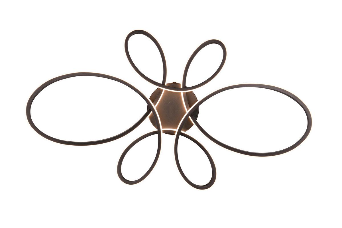 Led-deckenleuchte 645619132 Fly - Schwarz/Weiß, Design, Kunststoff/Metall (83/45,5/7,5cm) - Trio Leuchten