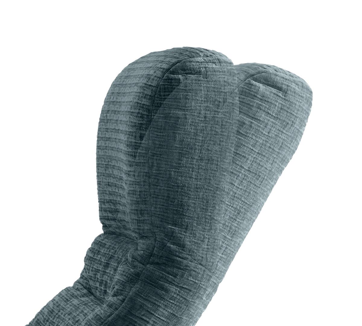 Relaxsessel Latina Blau 360 Grad Drehbar, B: 72 Cm - Blau/Schwarz, MODERN, Textil (72/118/85-165cm) - Livetastic