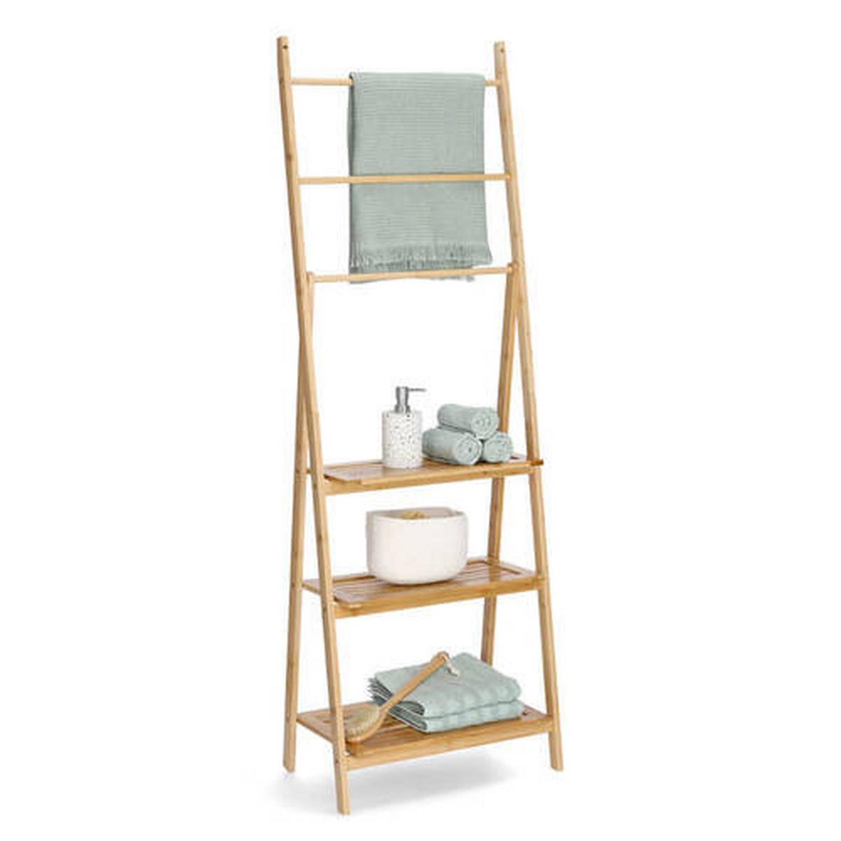 Leiterregal Naturfarben BxHxT. 53,5x30,5x1,5 cm - Naturfarben, Basics, Holz (53,5/30,5/1,54cm) - Zeller Present