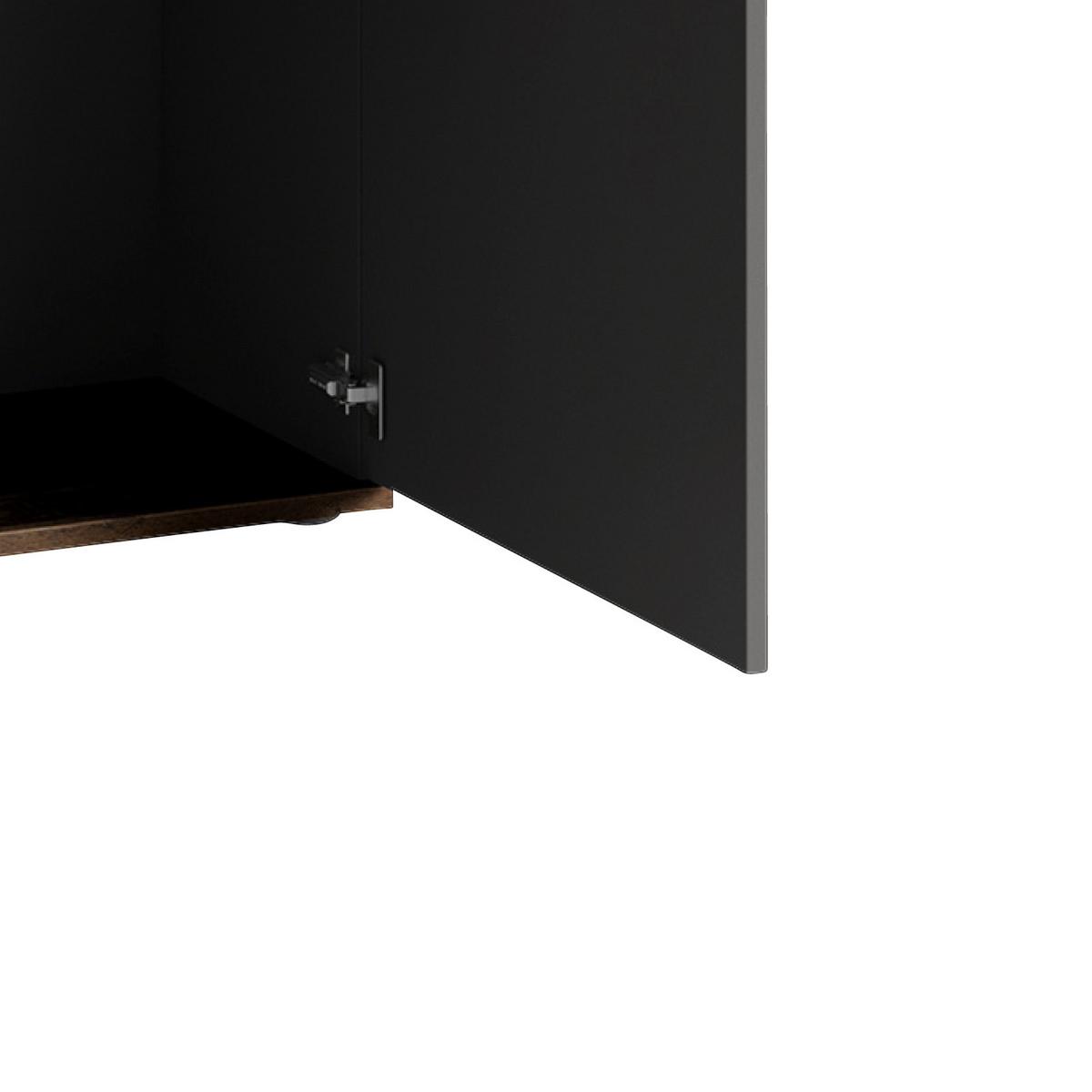 Garderobe Jakob Alteiche Dekor/anthrazit B: 97 Cm - Alteiche/Anthrazit, MODERN, Holzwerkstoff (97/195/30cm) - MID.YOU