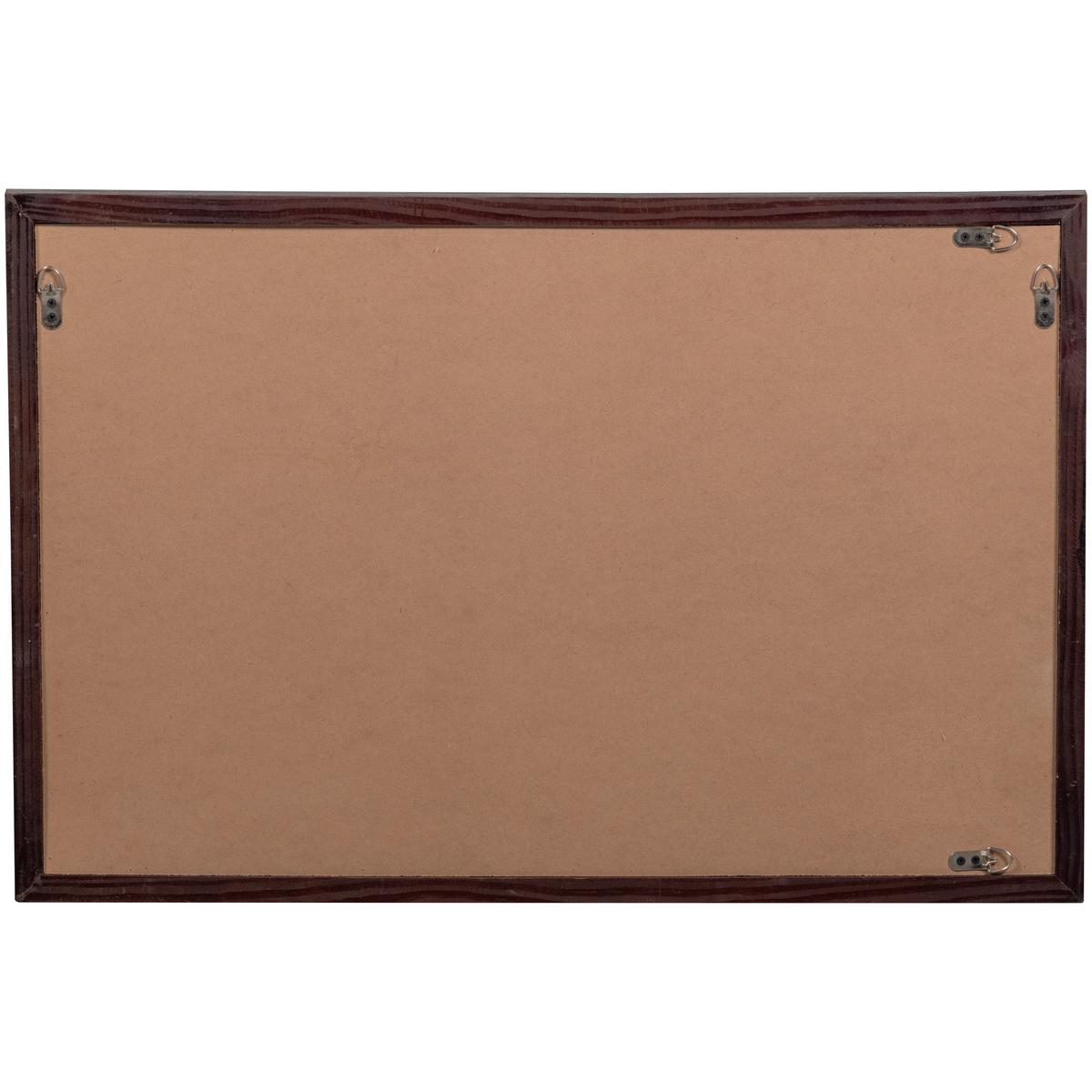 Bild Dunkelbraun, B/H/T: 60x90x10cm - Dunkelbraun/Schwarz, Basics, Holzwerkstoff/Textil (60/90/10cm) - Livetastic