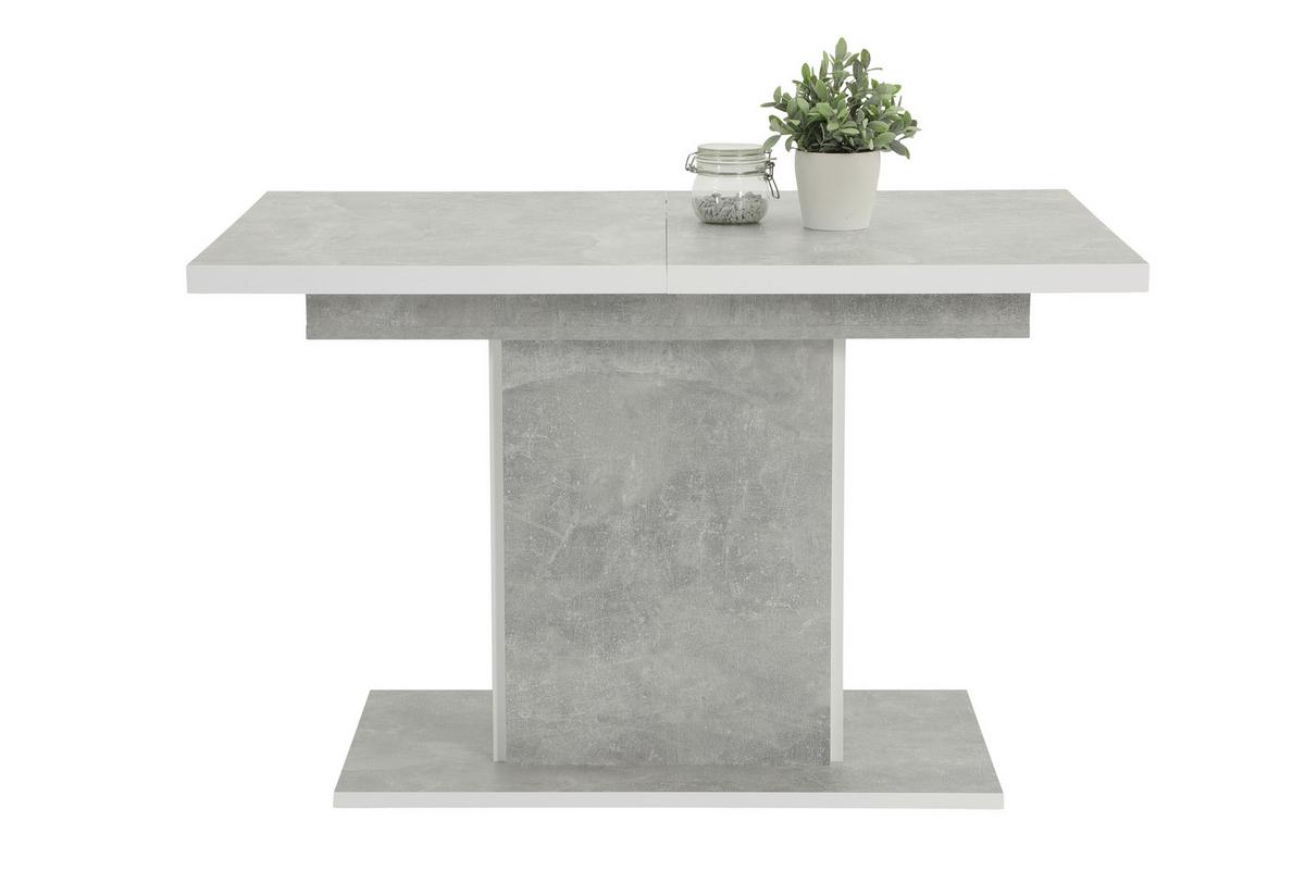 Tischgruppe Donau I G - Anthrazit/Grau, MODERN, Holzwerkstoff/Textil (120 - 160/76/80cm) - MID.YOU