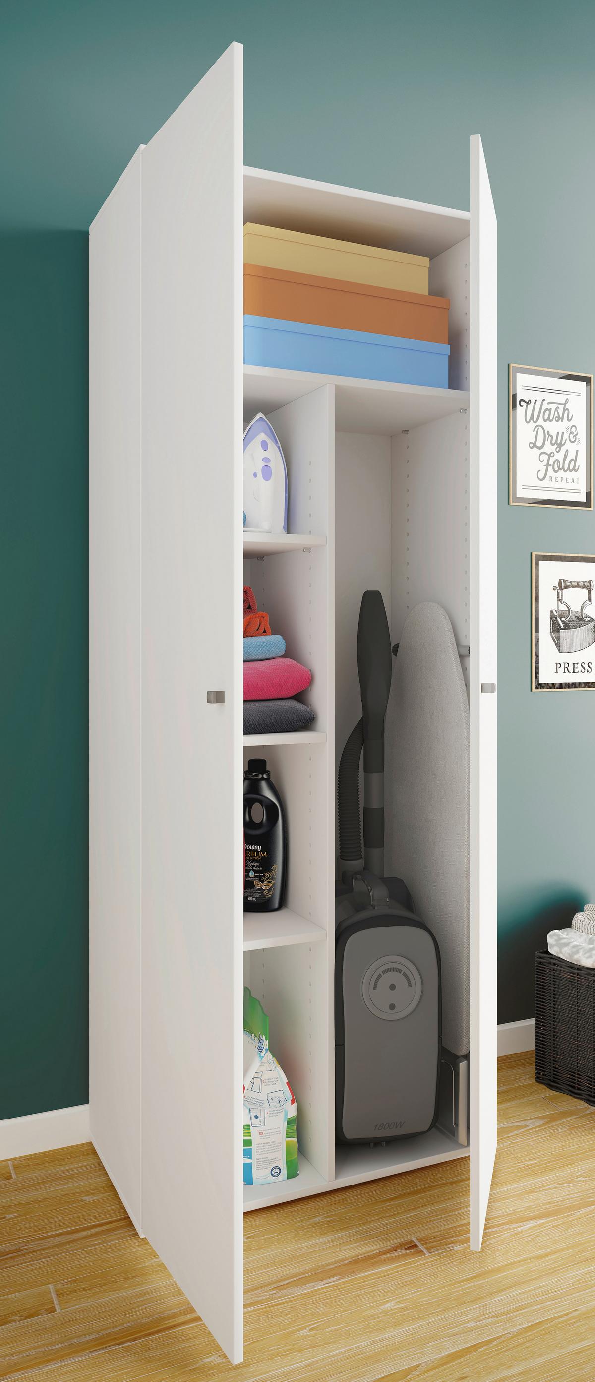 Mehrzweckschrank Vandool Weiß BxH: 70x178 cm - Weiß, Basics, Holzwerkstoff (70/178/40cm) - MID.YOU