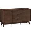 Sideboard Cassie Walnuss Dekor B 140 cm - Walnussfarben, Design, Holz/Holzwerkstoff (140/75/39cm) - MID.YOU