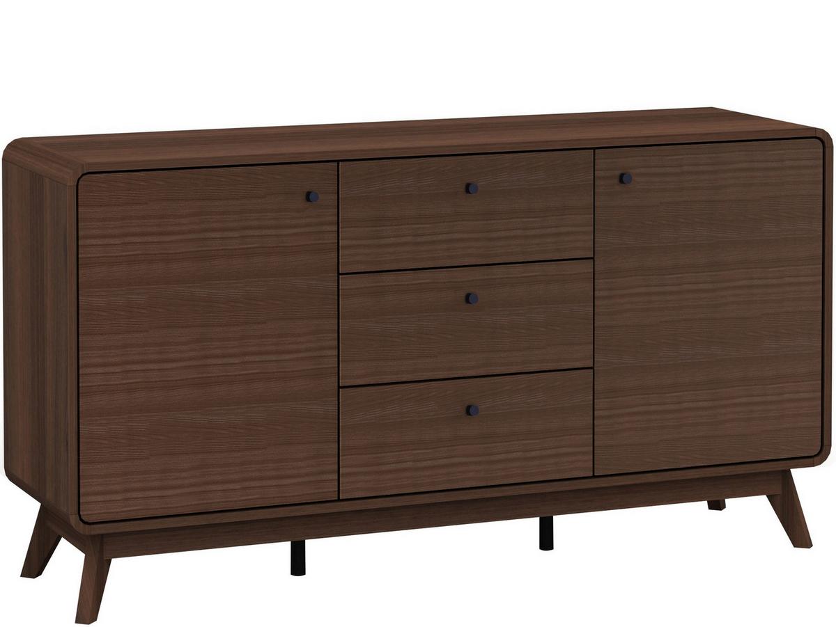 Sideboard Cassie Walnuss Dekor B 140 cm - Walnussfarben, Design, Holz/Holzwerkstoff (140/75/39cm) - MID.YOU