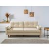 Schlafsofa Noret Beige B: 222cm - Beige/Buchefarben, Design, Textil (222/93/99cm) - MID.YOU