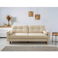 Schlafsofa Noret Beige B: 222cm - Beige/Buchefarben, Design, Textil (222/93/99cm) - MID.YOU