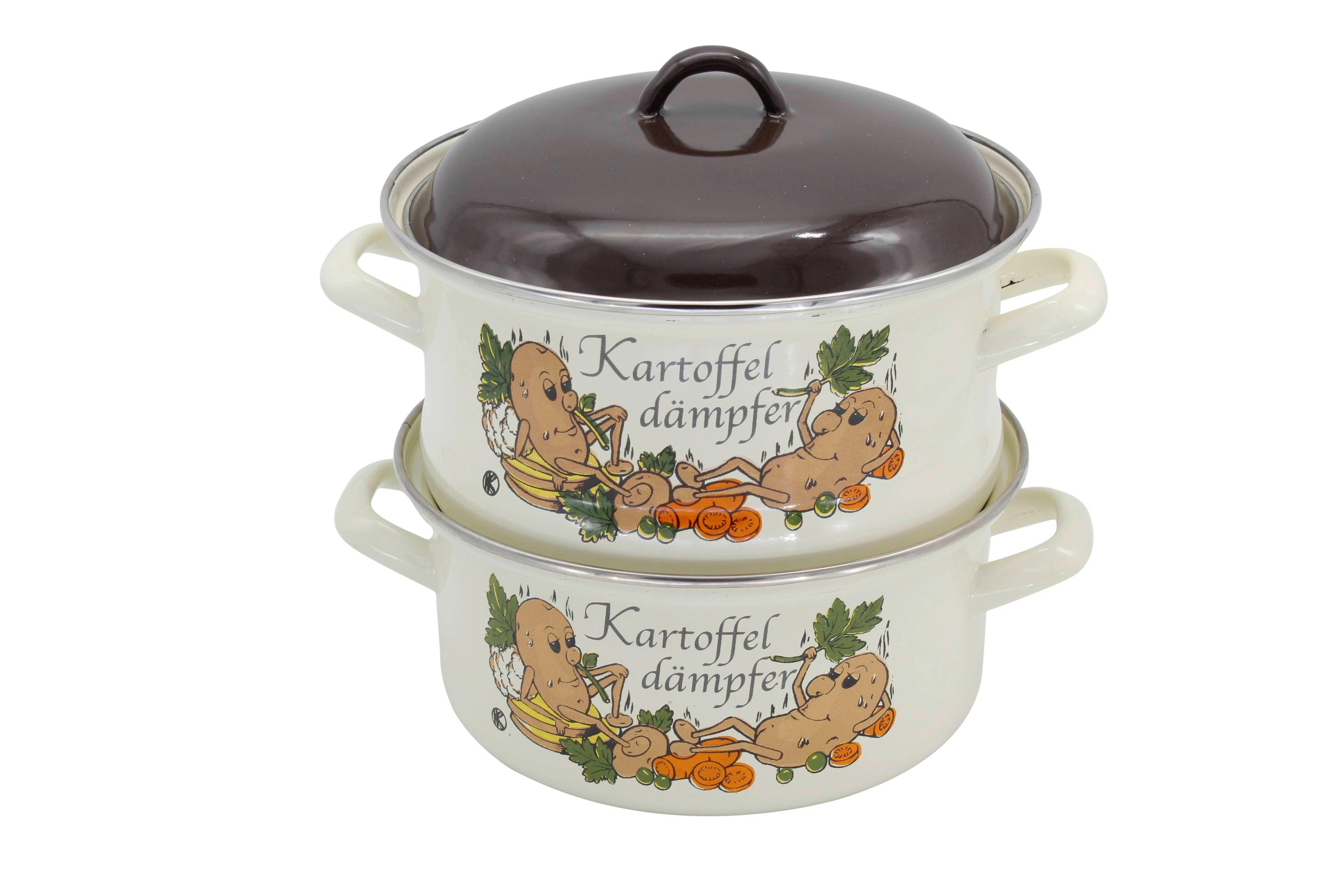 Gemüsedämpfer Braun D: 20 cm Rund - Braun, Basics, Metall (20cm)