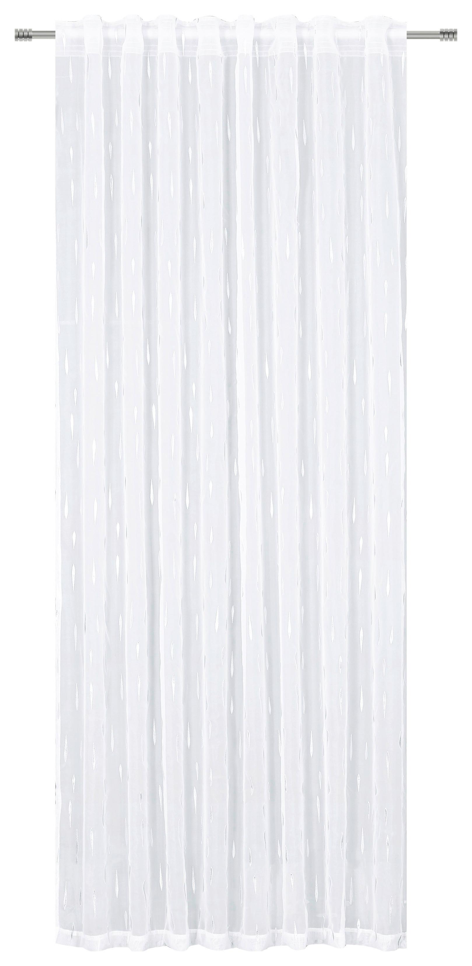 Fertigvorhang Juliana - Weiß, MODERN, Textil (135/245cm) - Luca Bessoni