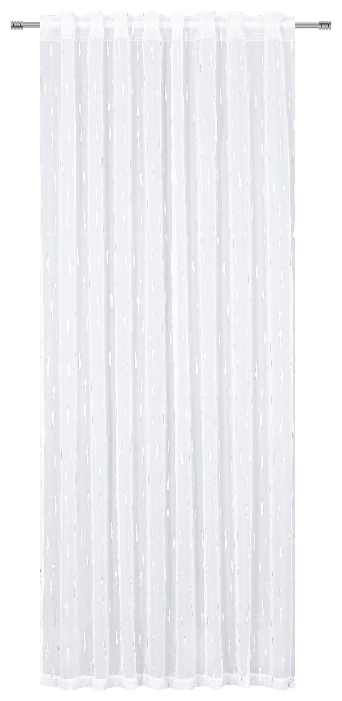 Fertigvorhang Juliana - Weiß, MODERN, Textil (135/245cm) - Luca Bessoni
