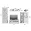 Wohnwand Buche Massiv 4 Tlg. mit Led Fenja - Buchefarben, Design, Glas/Holz (309/203/46cm) - Landscape Wohnwand Buche Massiv 4 Tlg. mit Led Fenja - Buchefarben, Design, Glas/Holz (309/203/46cm) - Landscape