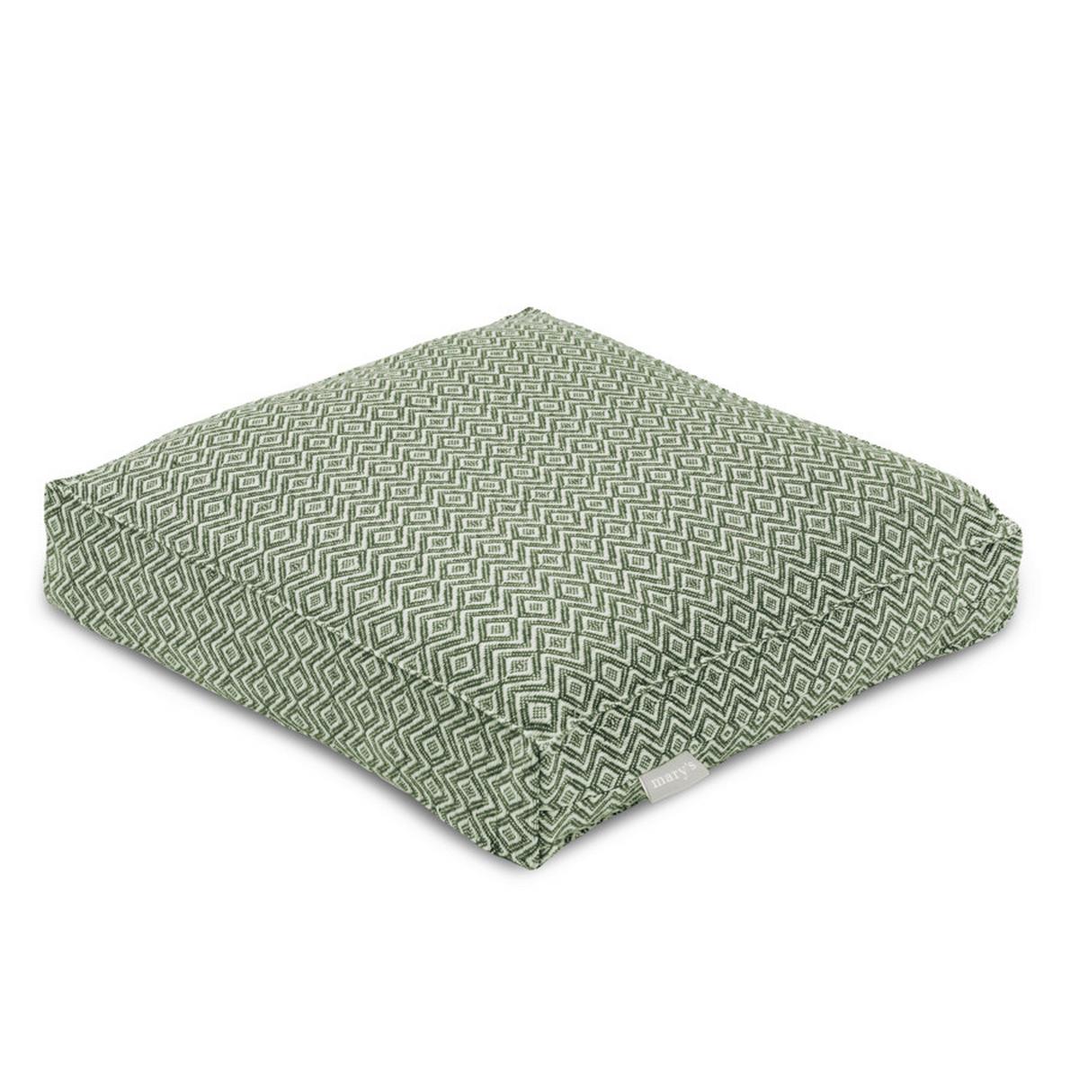 POLŠTÁŘ NA BOX DOBBY - šalvějově zelená, textil (40/40/8cm)