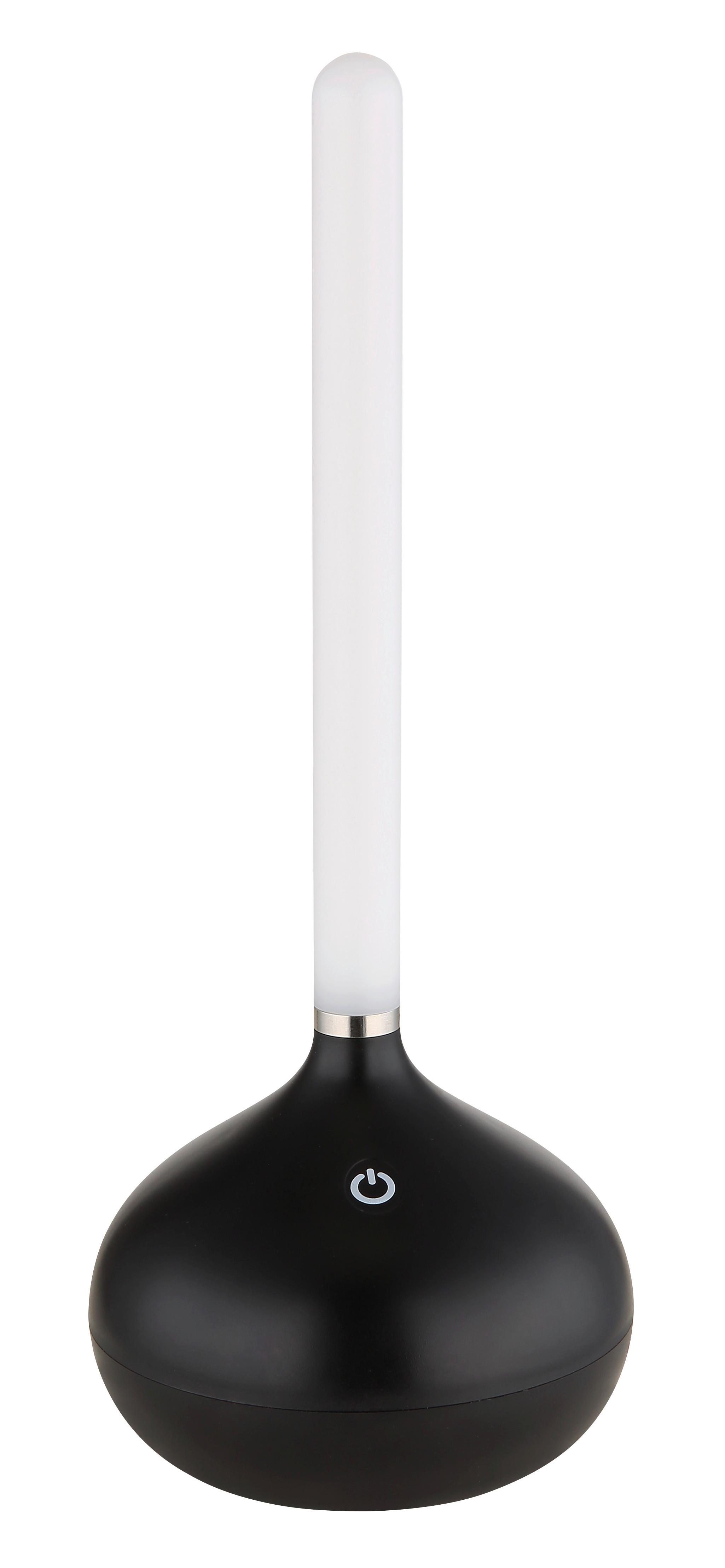 Akku-Tischleuchte 28067s Turner - Schwarz/Weiß, Design, Kunststoff (9,6/24,3cm) - Globo