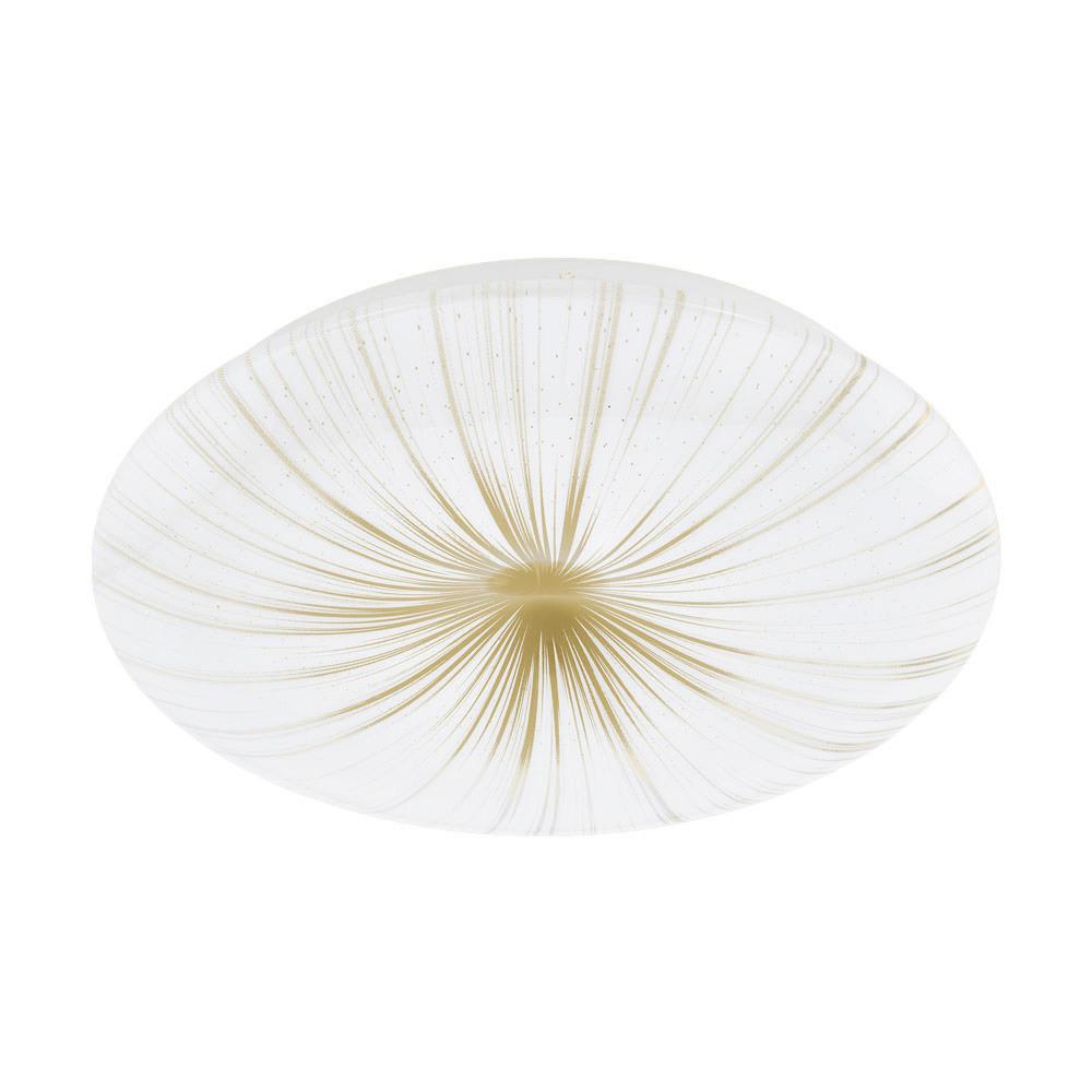 STROPNÉ LED SVIETIDLO NIEVES 1 - biela/zlatá, Design, kov/plast (31/6cm) - Eglo