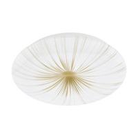 STROPNÉ LED SVIETIDLO NIEVES 1 - biela/zlatá, Design, kov/plast (31/6cm) - Eglo