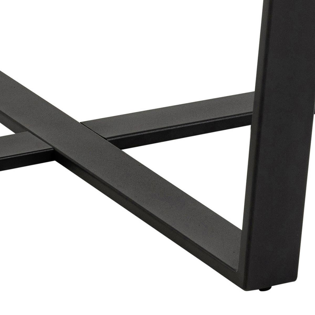 Esstisch Rund Amble 110x110x75 Cm Schwarz - Schwarz, Design, Holzwerkstoff/Metall (110/110/75cm) - Carryhome
