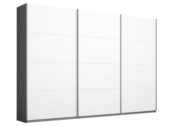 Schwebetürenschrank 271cm Belluno, Weiß/ Grau Dekor - Dunkelgrau/Weiß, MODERN, Holzwerkstoff (271/210/62cm) Schwebetürenschrank 271cm Belluno, Weiß/ Grau Dekor - Dunkelgrau/Weiß, MODERN, Holzwerkstoff (271/210/62cm)