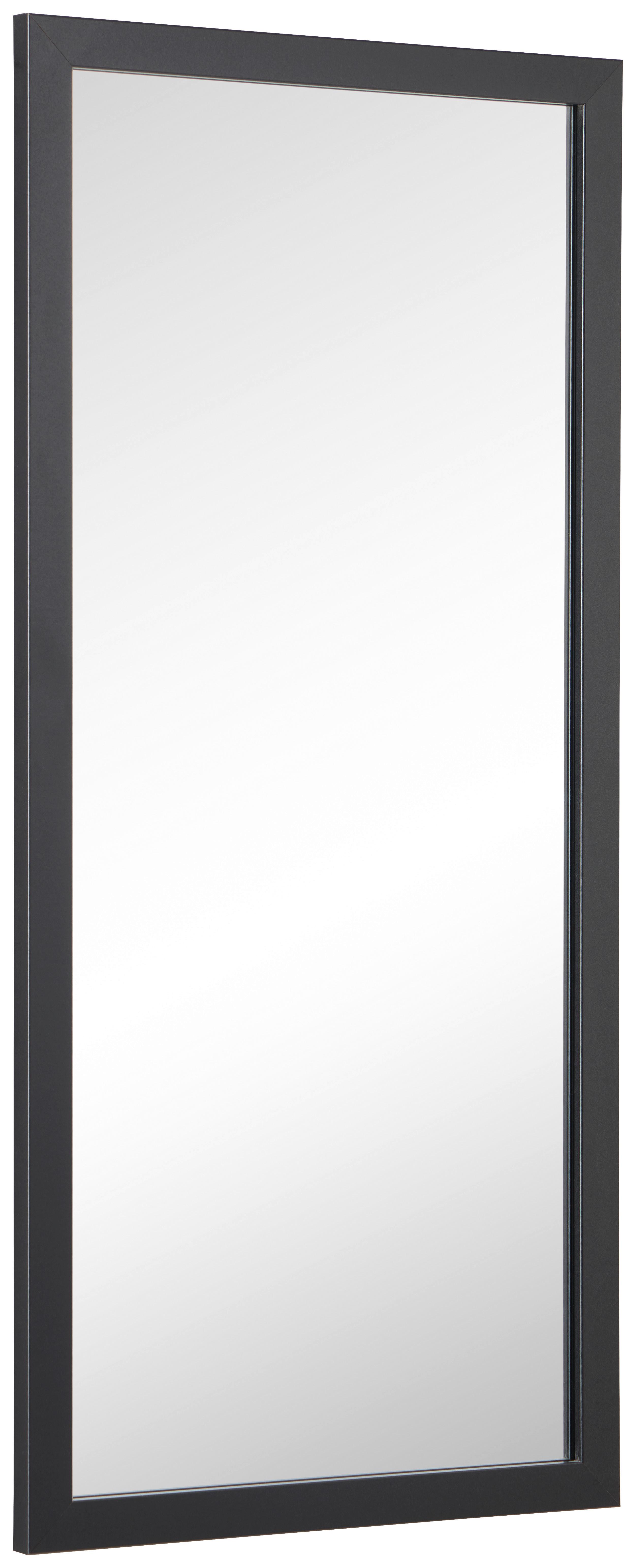 Spiegel Trend Ii Schwarz 75x35 Cm - Schwarz, Trend, Glas/Kunststoff (75/35/1,63cm)