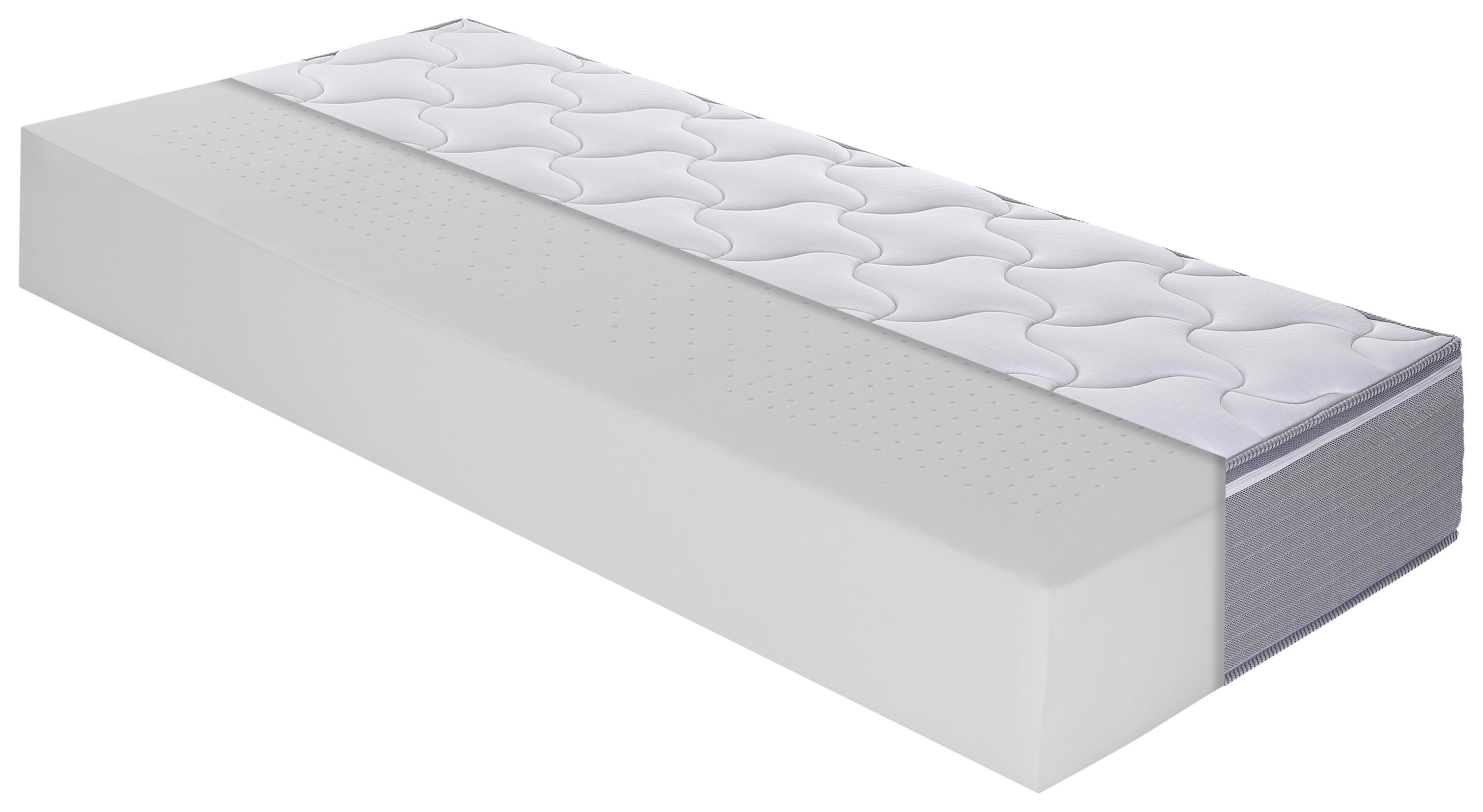 Viscomatratze Boxlike 30 Air - Hellgrau/Weiß, Basics, Textil (90/200cm) - MID.YOU