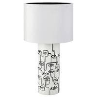 Tischleuchte Family - Schwarz/Weiß, Basics, Keramik/Textil (34/61,5cm) - Markslöjd