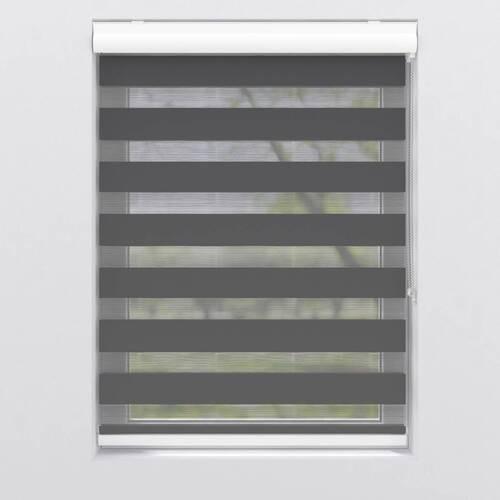 Doppelrollo Doppel-Rollo K.28mm Tl - Schwarz, KONVENTIONELL, Textil (115/175cm)