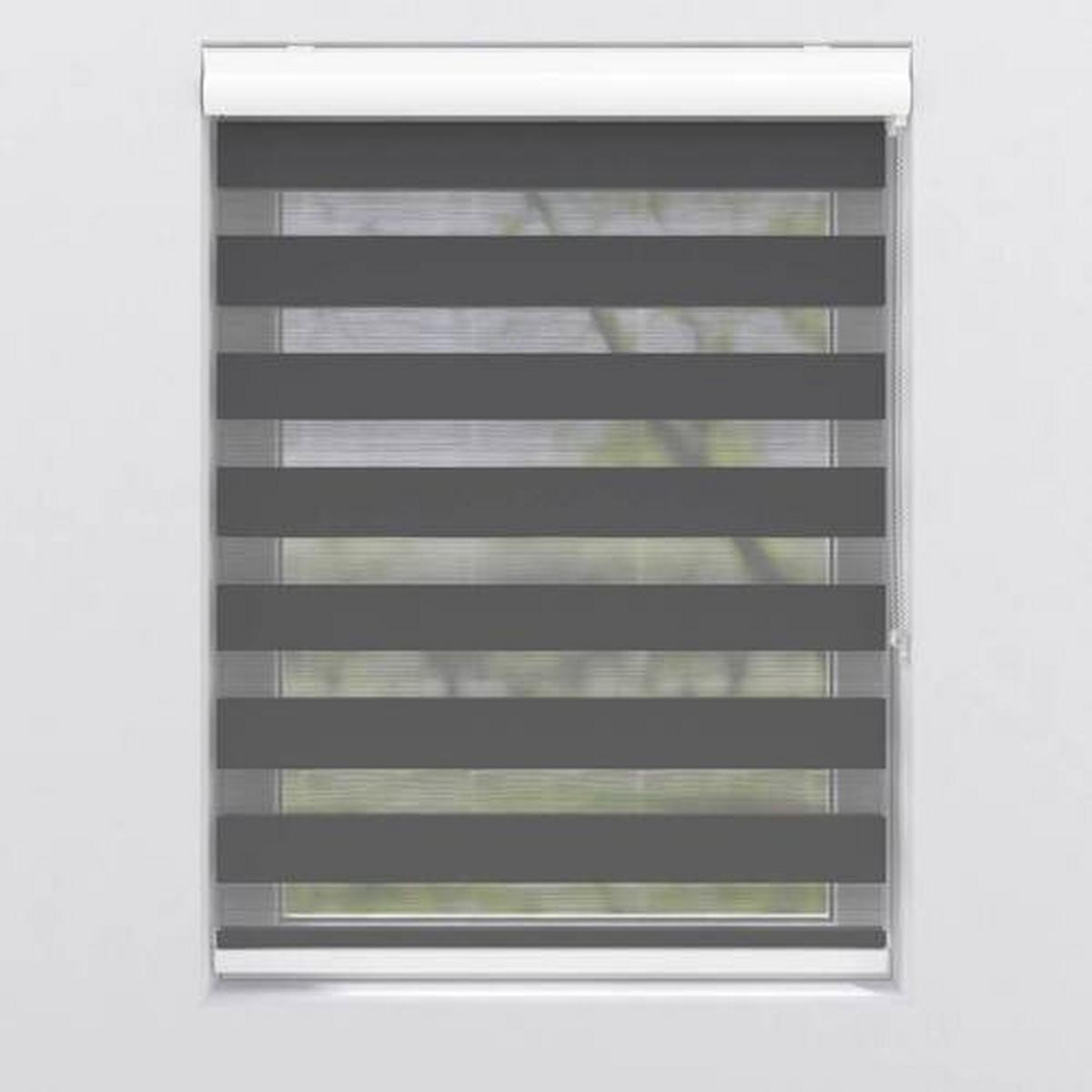 Doppelrollo Doppel-Rollo K.28mm Tl - Schwarz, KONVENTIONELL, Textil (160/175cm)
