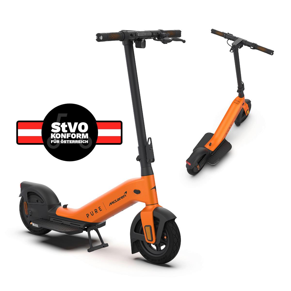 Elektroscooter CS-PURE-ADV-MCL -PA, StVO Konform - Orange, Basics, Metall (60/108/104cm)