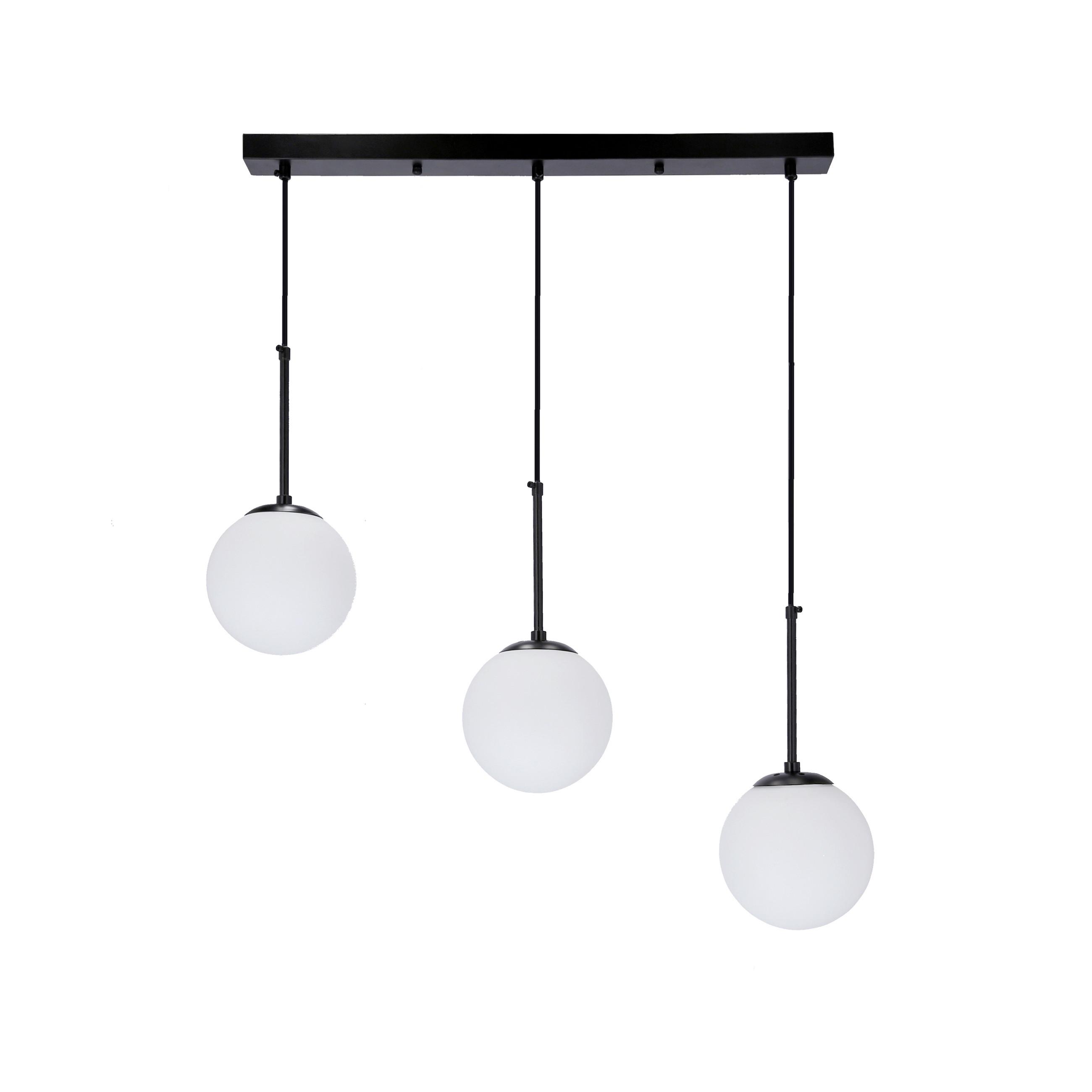 Hängeleuchte 33-09609 Pompei - Schwarz/Weiß, Basics, Metall (67/15/150cm)