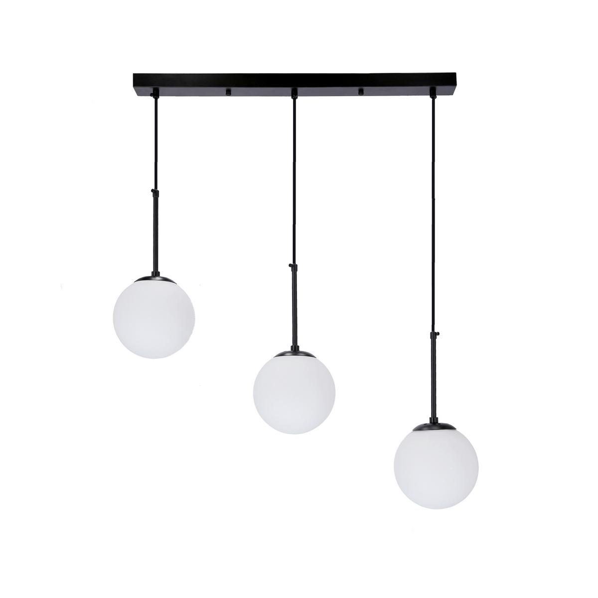 Hängeleuchte 33-09609 Pompei - Schwarz/Weiß, Basics, Metall (67/15/150cm)