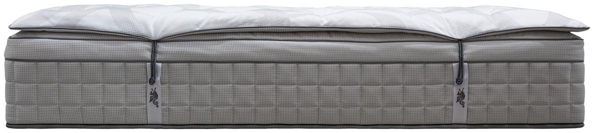 Taschenfederkernmatratze Biblos 90x200 cm H3 H: 21 cm - Weiß/Grau, Basics, Textil (90/200cm) - Livetastic