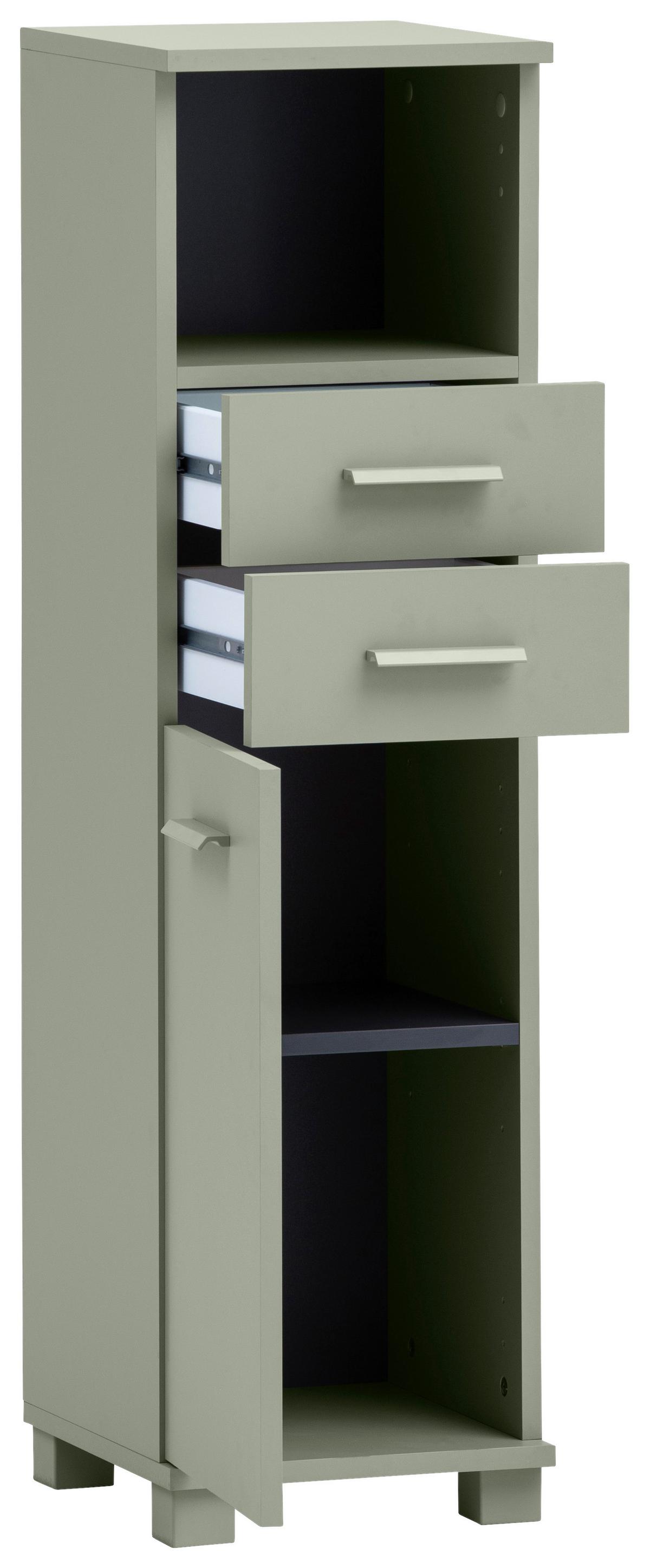 MIDISCHRANK Mono Grün B: 30,3cm - Grün, MODERN, Holzwerkstoff (30,3/110,5/32,6cm) - MID.YOU