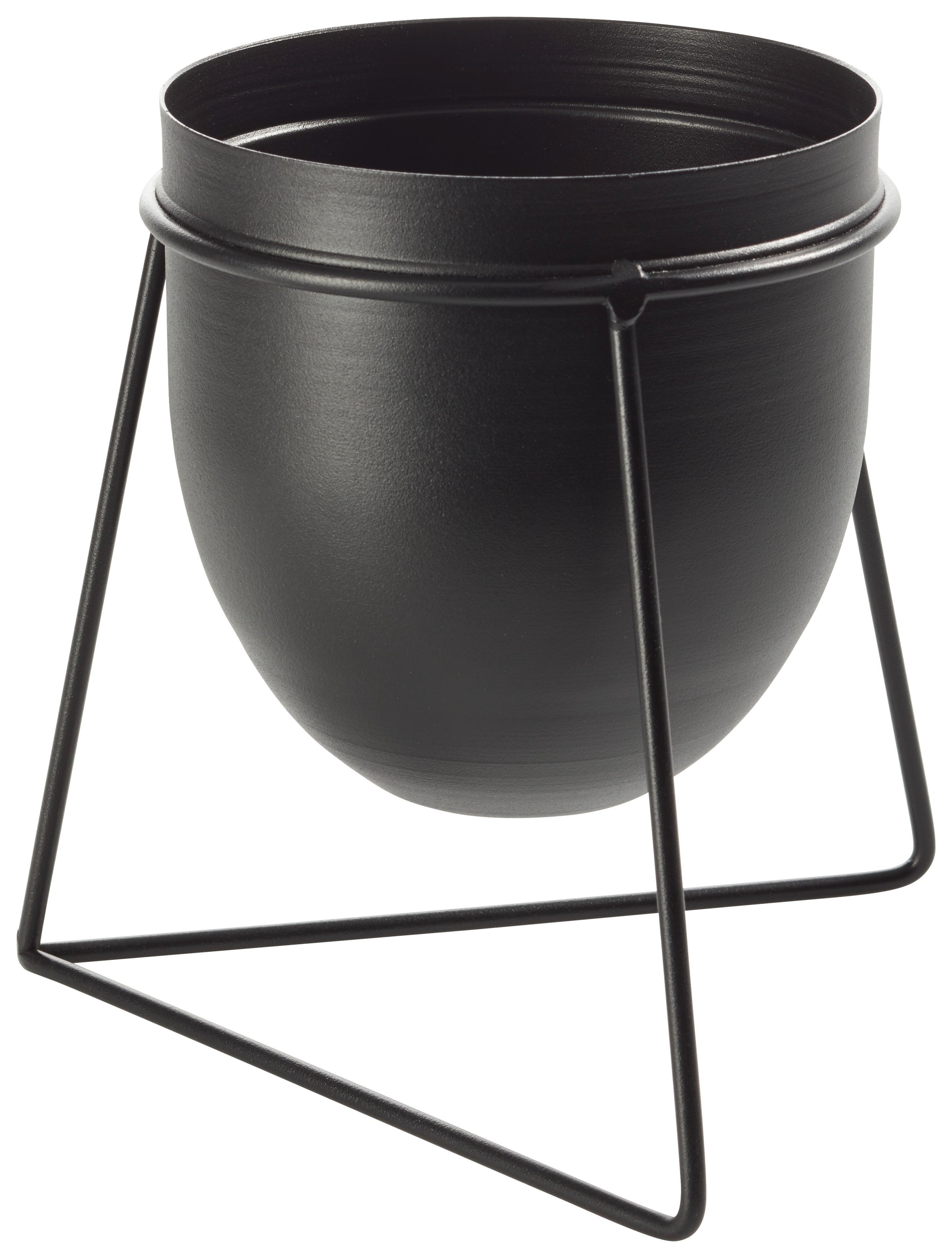 Obal Na Květináč Urbanus, V: 20cm - černá, Basics, kov (20/18cm) - Modern Living