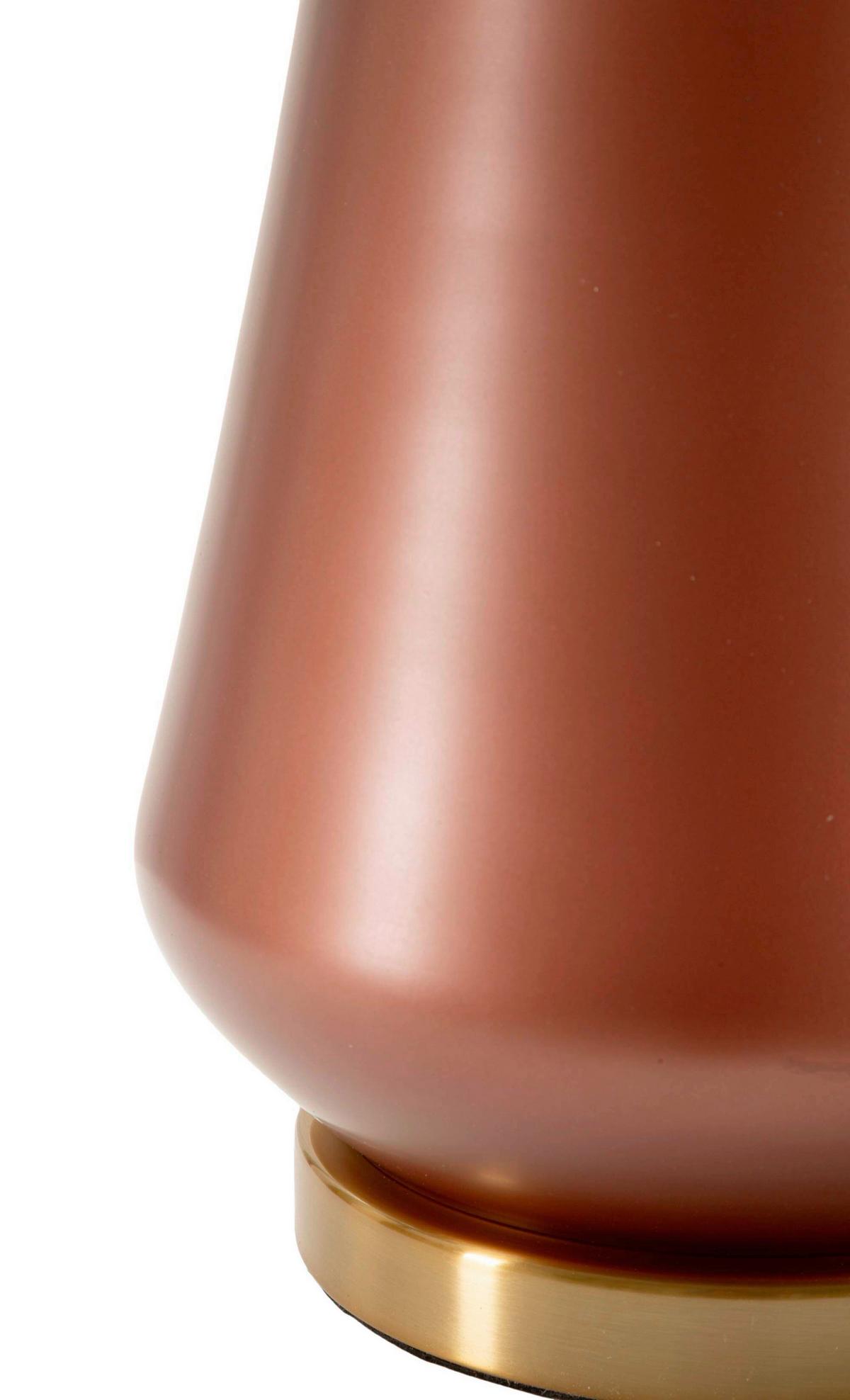 Tischleuchte Rosenthal C Braun, Goldfarben B: 35,5 cm - Goldfarben/Braun, Basics, Glas/Textil (35.5/65/35.5cm)