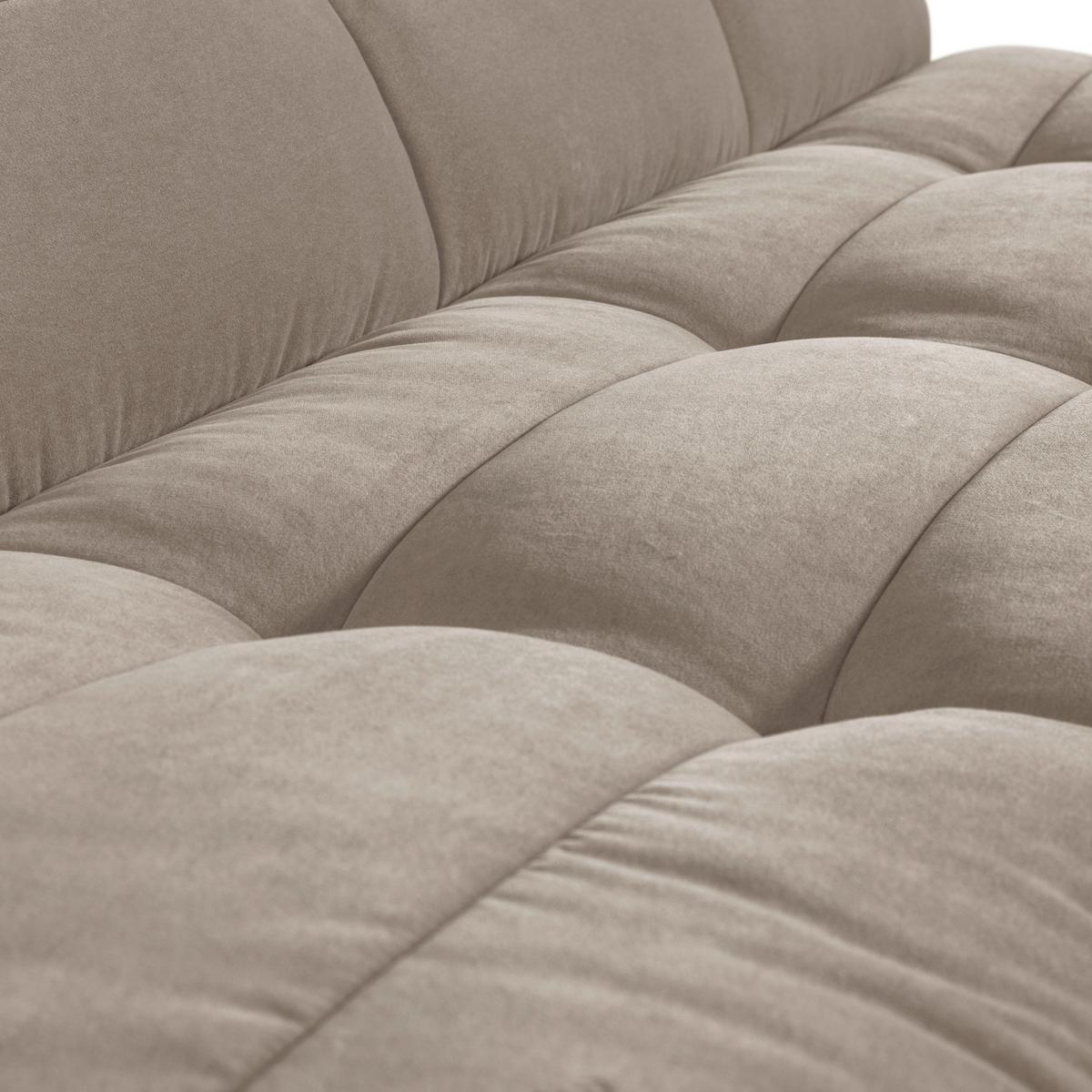 SITZBANK Cluster Taupe B: 164cm - Taupe/Schwarz, MODERN, Textil (164/86/75cm) - Livetastic