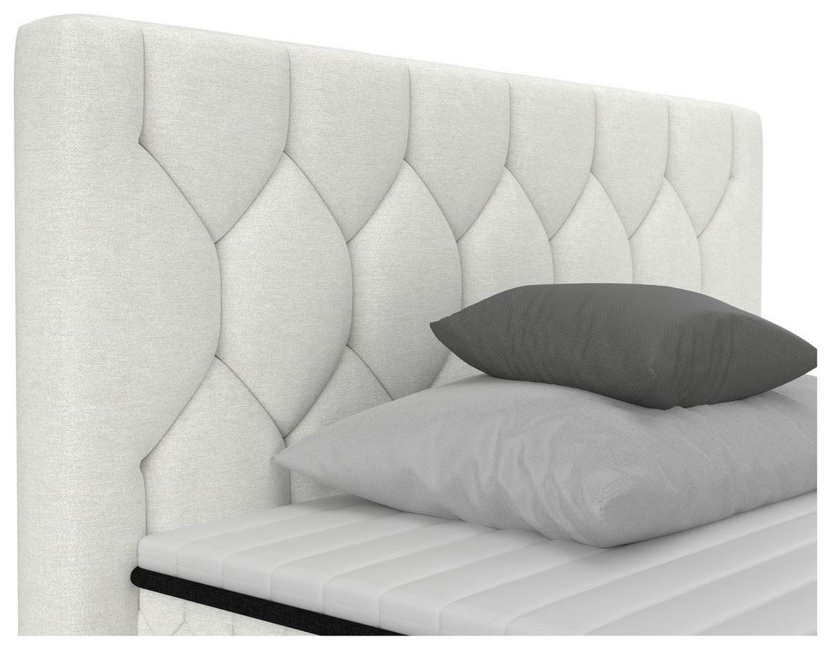 Americká postel MAYA D 140/200 cm, krémová - černá/krémová, Konvenční, dřevo/kompozitní dřevo (140/200cm) - Mömax
