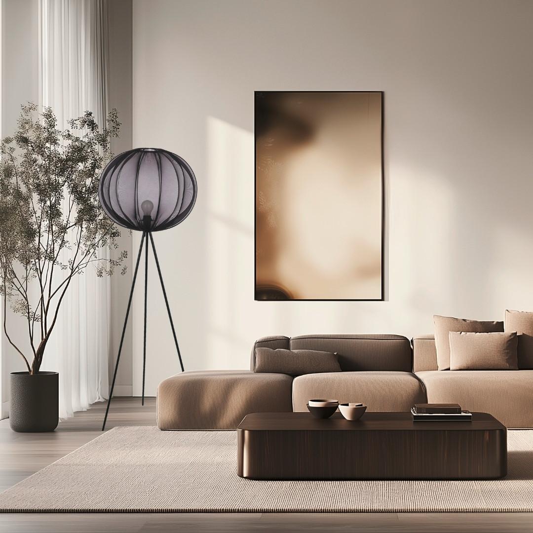 Stehleuchte 51-41944 Mellow - Schwarz, KONVENTIONELL, Kunststoff/Metall (52/52/161cm)