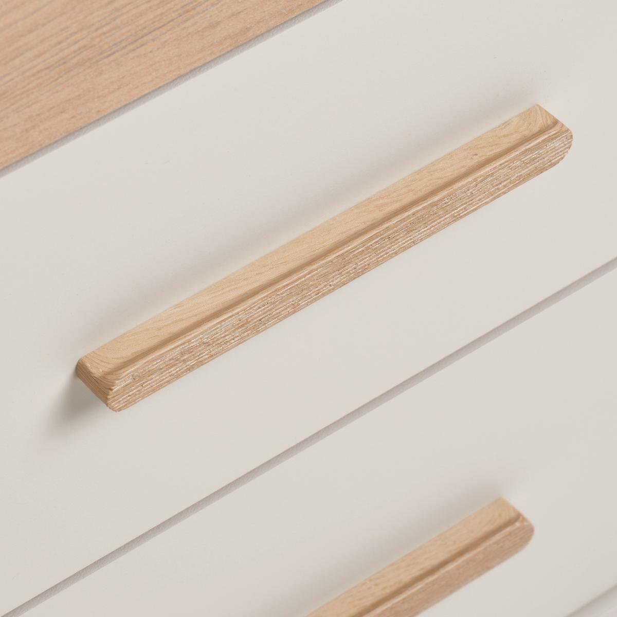 Nočný stolek LUMIO - černá/kašmírová, Konvenční, kompozitní dřevo/plast (52/58/38cm) - Mömax