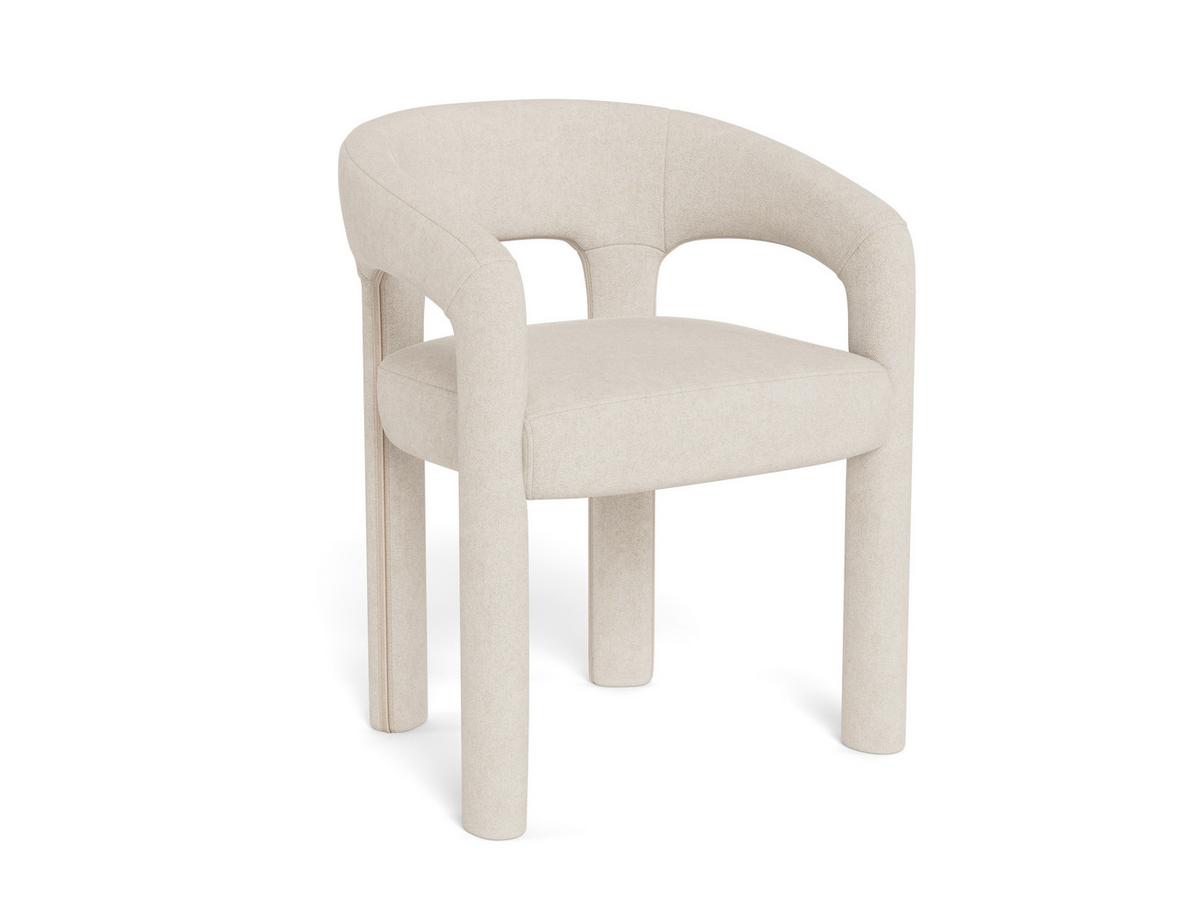 Židle s područkami Cole, béžová - béžová, Moderní, kov/textil (58/76/55cm) - MID.YOU