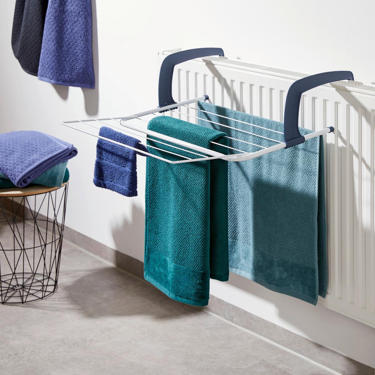 Wäscheständer Rock - Blau/Weiß, KONVENTIONELL, Kunststoff/Metall (51/51/16cm) - Homezone